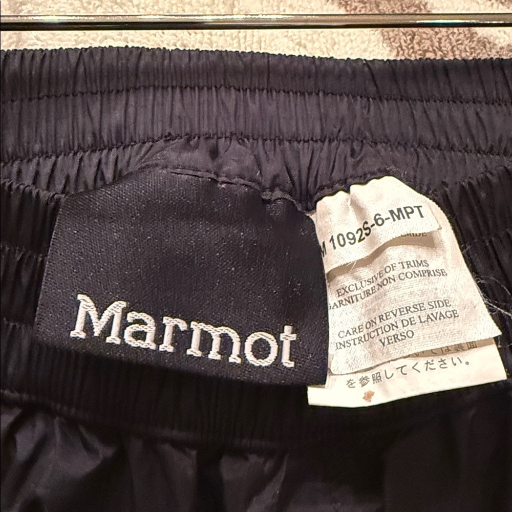 MARMOT Girls or boys Black Snow & Ski Pants size S Short - Picture 2 of 8